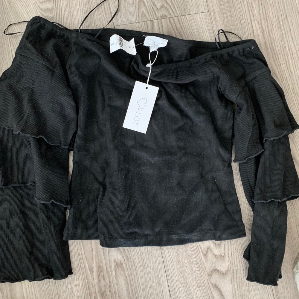 Lf off the shoulder shirt with tags